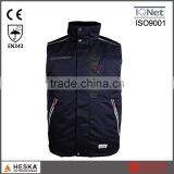 Good Quality Protective Workwear Winter Bodywarmer Men Padded Waistcoat thumbnail-2