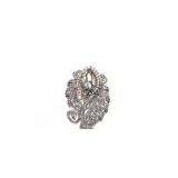 Fashion Metal Alloy, Brass Fabric Alloy Crystal Rhinestone Bridal Brooch for Children, Women thumbnail-1