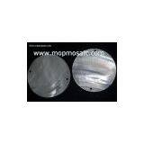 White Mother of Pearl Shell Tiles,white Shell Discs,shell Circles thumbnail-1