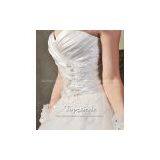 S601 Best Custom Made Swaroski Beaded Flower Real Picture Wedding Dress thumbnail-3