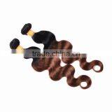 Black Rose Indian Human Hair Weaves Wavy 1B/30# Body Wave Indian Ombre Hair Extension thumbnail-4