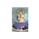 Sell 100mm Resinic Xmas Musical Snow Globe