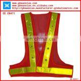 Factory Custom Made Light Mesh Led Tubes Flashing Led Lights High Visibility Flashing Reflective Jacket LED thumbnail-4