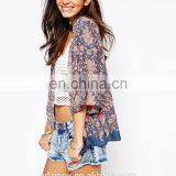 2015 New in Floral Printed Ladies Short Kimonos thumbnail-3