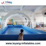Hot Sell Durable Family Rectangular Inflatable Swimming Pool With Arch