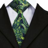 Mens Suit Accessories Customized Mens Silk Necktie Digital Printing Standard Length