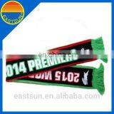 Hot Sale Good Quality Double Layers Acrylic Football Knit Scarf With Tassel