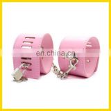 erotic girls sexy lingerie PU leather wrist & ankle cuffs restraints