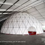 White PVC Geodesic Dome for Light Show