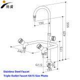 China Laboratory Faucets-lab Faucets-Triple Outlet Faucet-Stainless Steel Faucet thumbnail-2