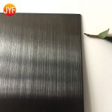 JYFI024201 4x8 black brush color coated hairline finished decorative stainless steel sheet