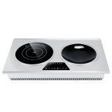 Commercial Induction Cooker High Power Plane Stove Desktop Soup Cooker 4200w Double Head Double Stove Combination Stove thumbnail-4