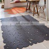 Rectangle Contemporary Geometric Felt Area Rug,floor Covering, Modern Design Felt Carpet thumbnail-6