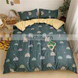 China Factory Direct Supply Wholesale 100 Cotton Reactive Printing Floral Pattern Full Size Bed Linen Comforter Bedding Set thumbnail-3