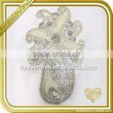 Embroidery High Quality Bridal Appliques Rhinestone FHA-048 thumbnail-1