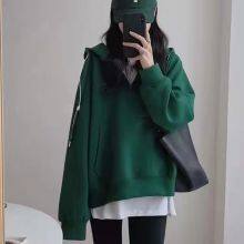 Small Woman in the Spring and Autumn Thin Relaxed BF Lazy Early Autumn Chic Hong Kong Style Retro Shirt Tide INS thumbnail-1