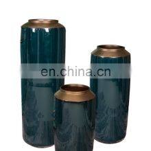 High Quality Drak Green Big and Small Different Size Ceramic Porcelain Vase thumbnail-4