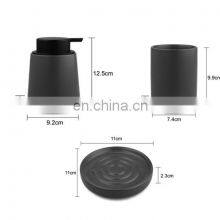 Modern Matte Grey Bathroom Accessory 4-piece Ceramic Bathroom Set High Quality Cost-effective Bathroom Accessory thumbnail-5