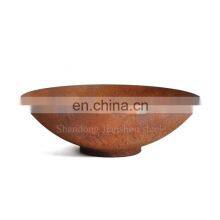 Large Black Steel Fire Pit Bowl 60cm in Diameter Corten Steel Fire Pit Bowl Wood Burning Fire Pit thumbnail-2