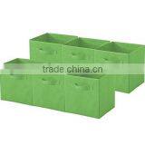 Household Non-woven Foldable Storage Cube Basket Bin Set of 6 thumbnail-5