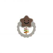 Star Silicone Baby Teether Food Grade Silicone Teething Ring Baby Teething Pendant thumbnail-4