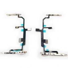 Power Flex For IPhone 8 Plus Mute Volume Button Switch Key Flex Cable With Metal MobliePhone Parts