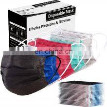 3Ply 25g Non-wowen Round Earloop Disposable Face Mask With Logo