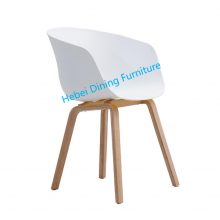 Dining Furniture Living Room Furniture Beautiful Outdoor PP Cafe Chair Backrest Armrest Plastic/Velvet chairs