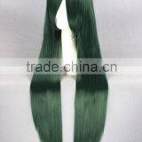 High Quality 100cm Long Green Mixed Wigs Straight Mima Cosplay Hair Wigs Synthetic Anime Wig Party Wig thumbnail-3