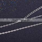 Wholesale Fashion Jewelry Rhodium Plated Cheap Cable Chain Necklace thumbnail-4