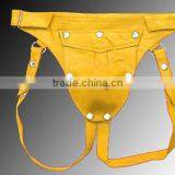 Men Leather Break Away Front Gay Jockstraps Jock Straps With Seven Snaps thumbnail-1