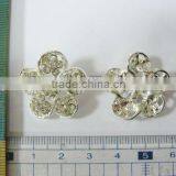 24MM Metal Rhinestone Sewing Button #AY Sewing Craft Buttons for Garment Accessory thumbnail-1