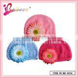 Beautifly Sunflower Baby Winter Hat,hand Knitted Baby Hat,environmental Fabric for Hat thumbnail-4