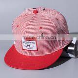 Striped Pattern Applique Beard Embroidery Male Female Custom Snapback Hats Wholesale thumbnail-4