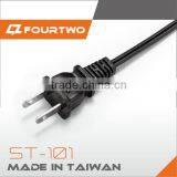 North American 2 Flat Pin Polarized Plug Power Cord for Hair Drier