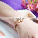 Newest Arrival 18K Gold Plated Bracelet Women's Cubic Zircon Flower Bracelet Jewelry thumbnail-2