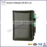 Wholesale Factory Business Card Slots Personal Leather Notepad Folder