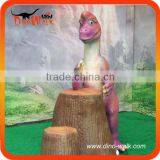 Cartoon Arm-wresting Dinosaur Characters thumbnail-1