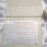Silk Wedding Invitation Card With Brooch and Ribbon thumbnail-6
