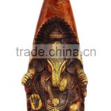 Ganesha Carved Under Ivory Shape Tusk 8"