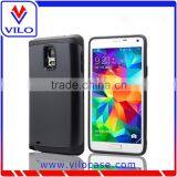 Combo Materails Card Hold Touch Armor Hybrid Case for Samsung Note 4 With Mirror thumbnail-4