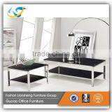 Modern Design Stainless Steel Tempered Glass Top Tea Table GDJ002 thumbnail-1