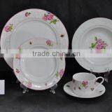 New Red Rose Design 20pcs Fine Round Dinner Set