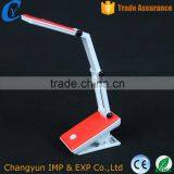 Red Foldable Plastic Office Reading Lamp Fixable Table Lamp thumbnail-2