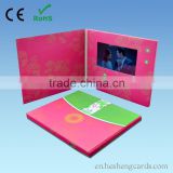 Factory supply competitive price 4.3"invitation lcd video greeting cardwith 256MB Capactive