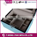 luxury jewelry storage and display, velvet jewelry box&case, with metal key lock and accessories