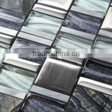 Fico new arrival 2016 GHT903SD,glass stone and stainless steel mosaic tile