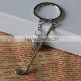Metal golf ball keychain for promotion ,gift