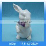 Hot Selling Ceramic Rabbit Craft,ceramic Rabbit Figurines for Home Decoration thumbnail-1