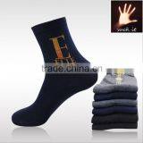 Wild Breathable Absorbent Cotton in Tube Socks With Letter E Wholesale China